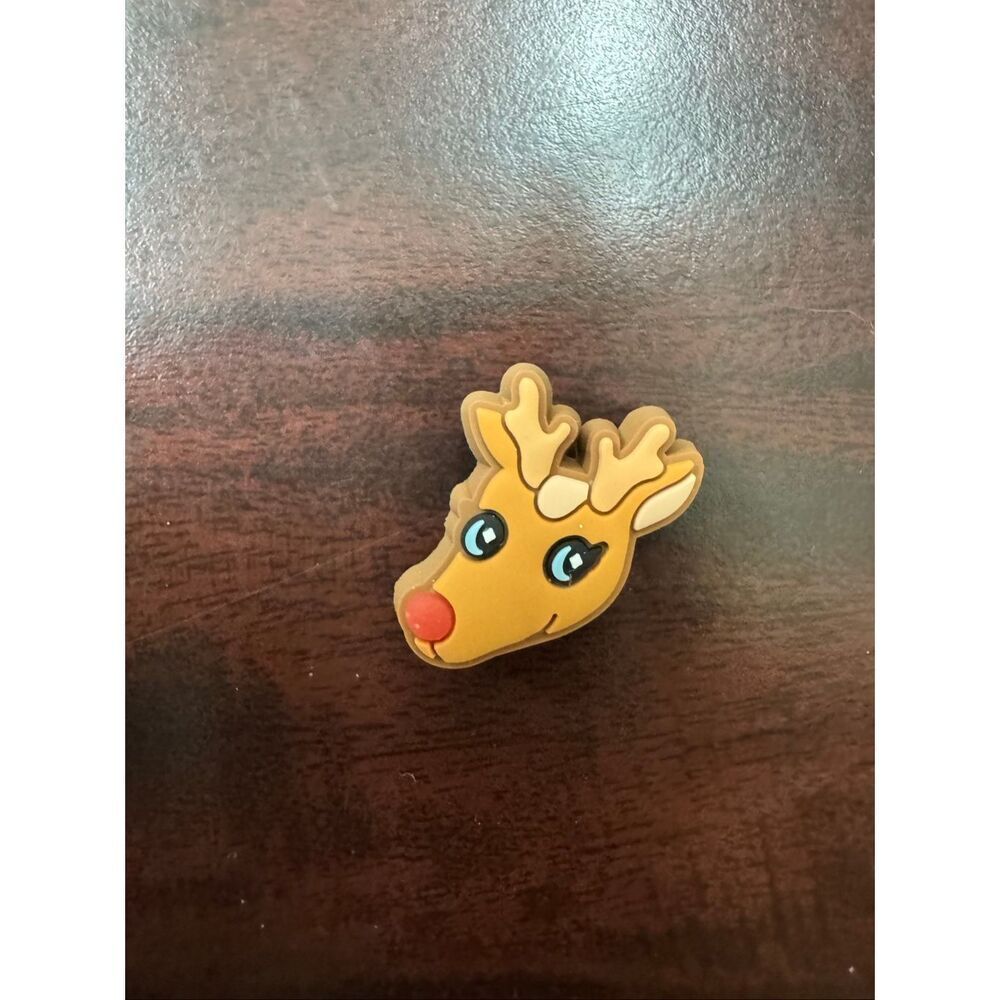 NWOT Crocs Red Nosed Reindeer Jibbitz Charm